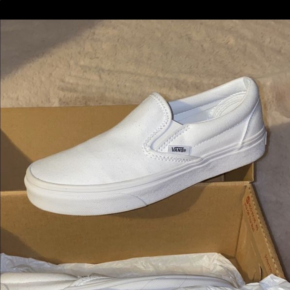 White vans size 7